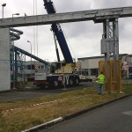 AB Service chantier Euralis 2012 - levage égrenoirs avec grue 250 Tonnes